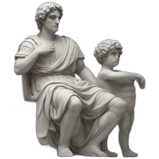 confused italian statue with efes emoji