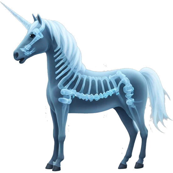 unicorn x-ray emoji