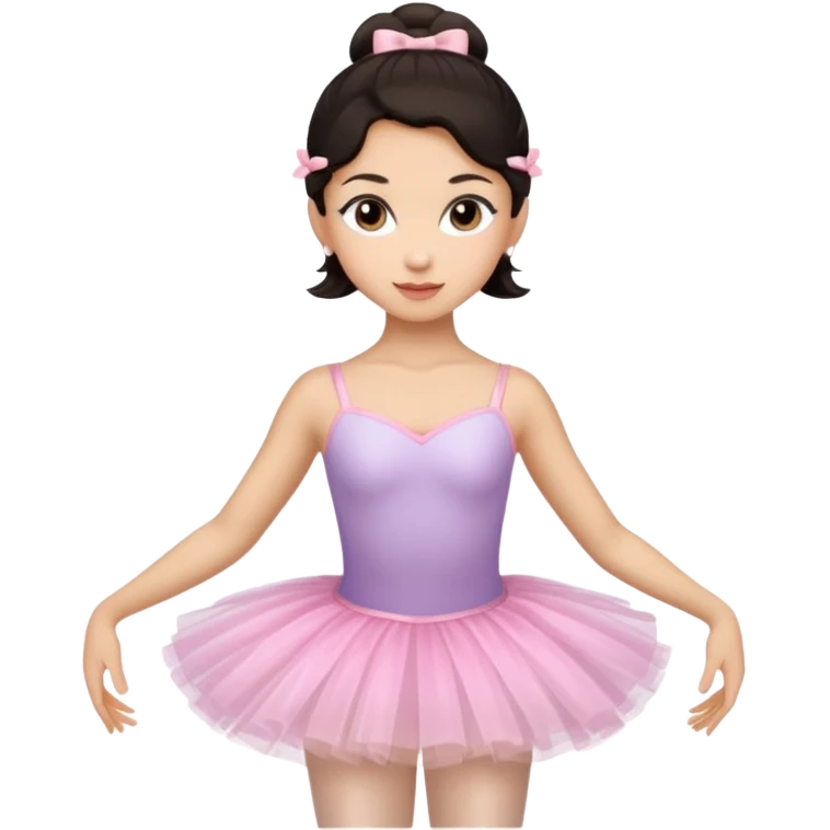 balerina dark hair emoji