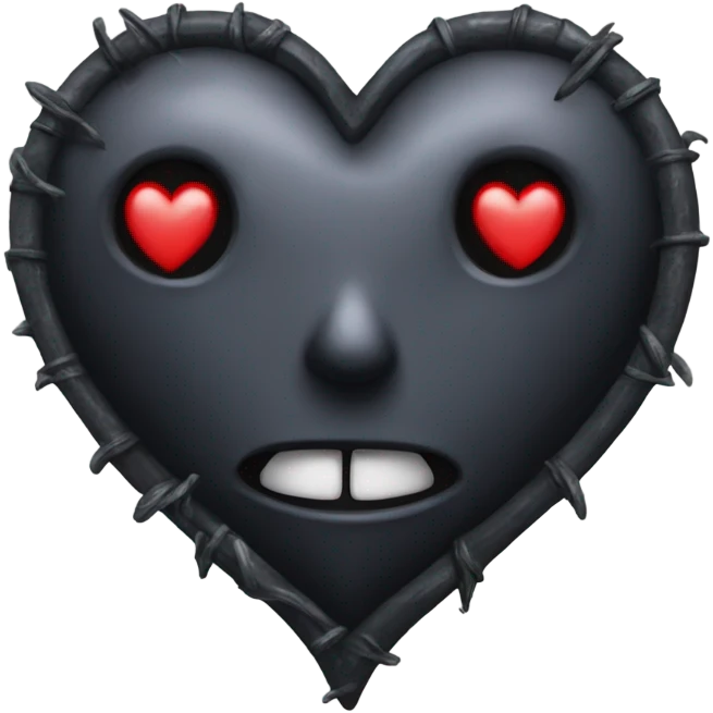 Gothic heart emoji