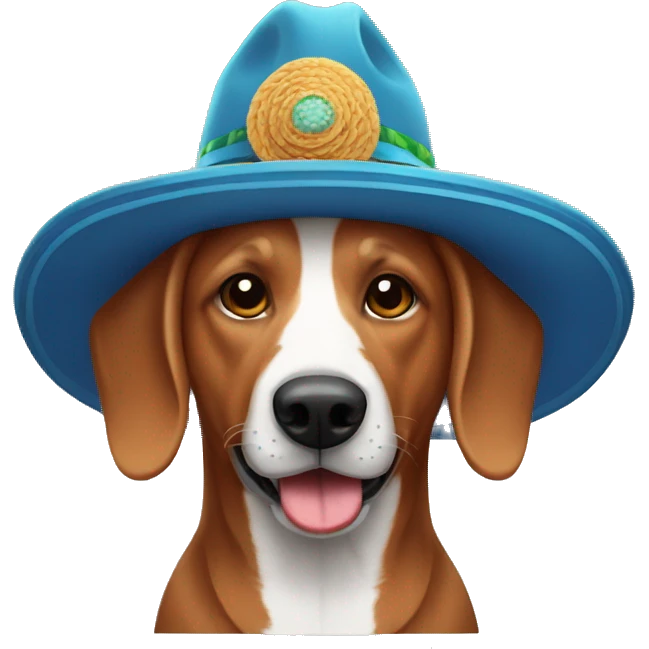 Perro salchicha con sombrero de marino emoji