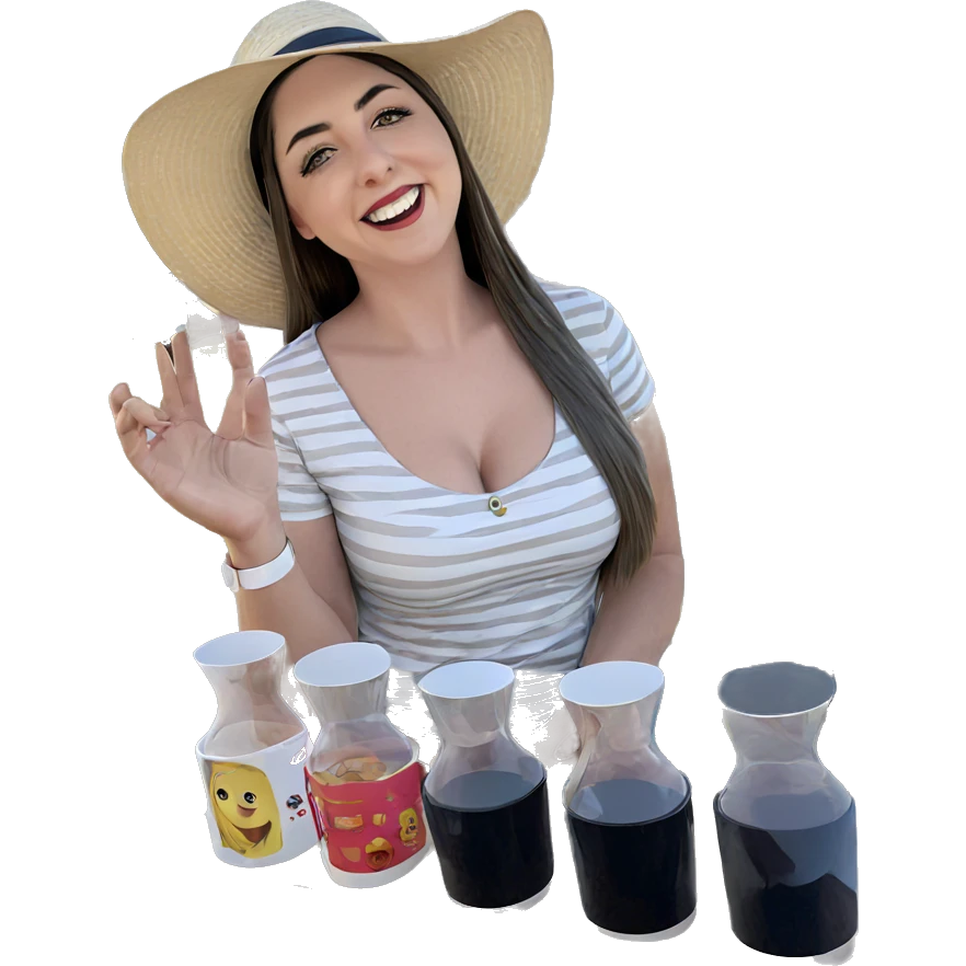 smiling girl in sun hat emoji