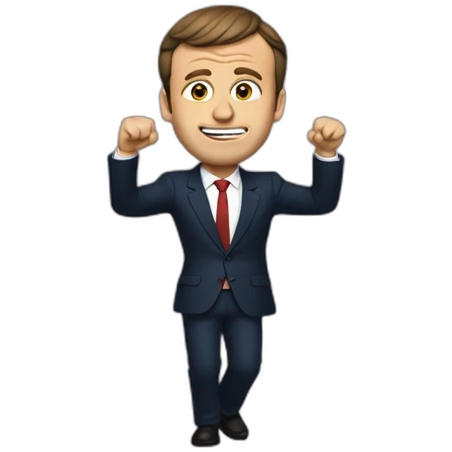 Macron qui twerk emoji