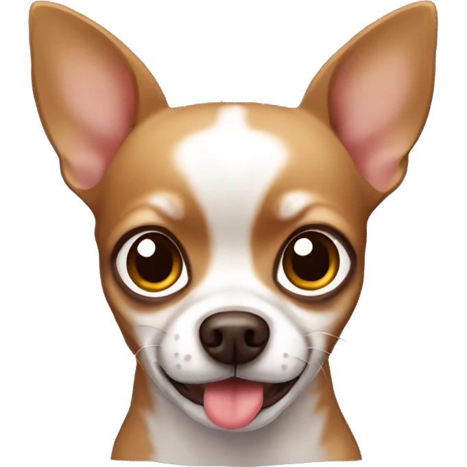 Brown chihuahua with blep  emoji