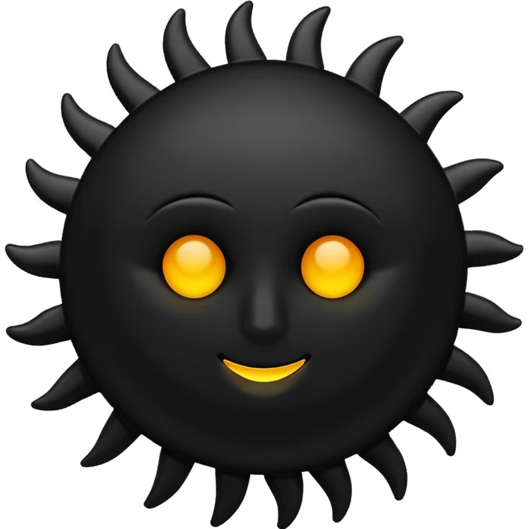 черное солнце emoji