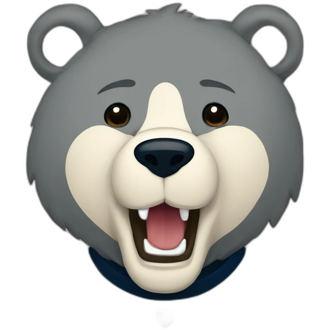 Dublin bears football mascot logo joey the blue bear emoji