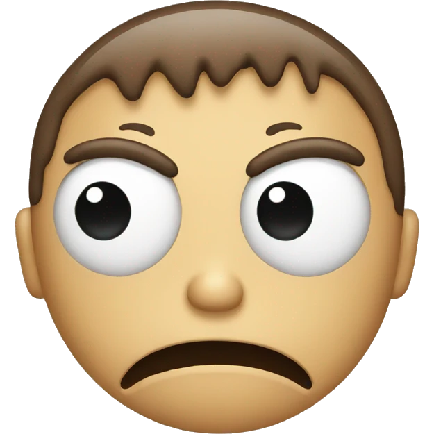 emoji with an angry four line symbol on head emoji