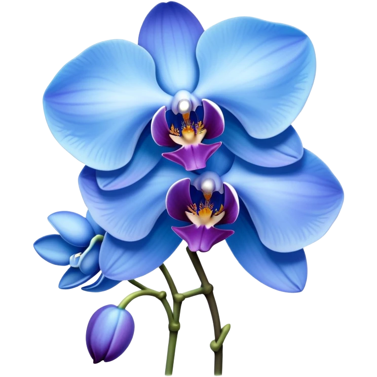 Blue Orchid under moonlight  emoji