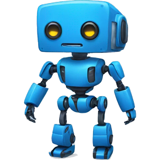 blue robot emoji