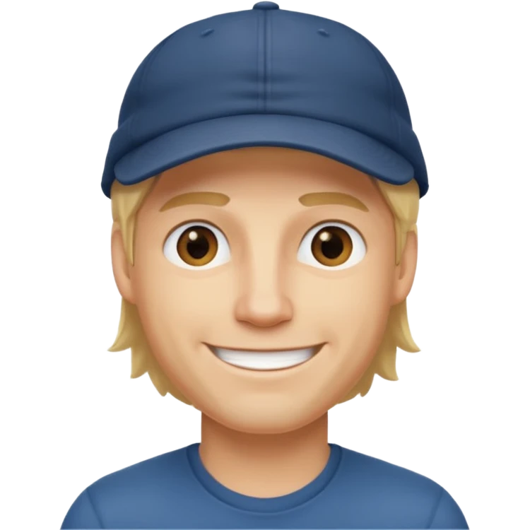 Homme fort blond casquette* emoji