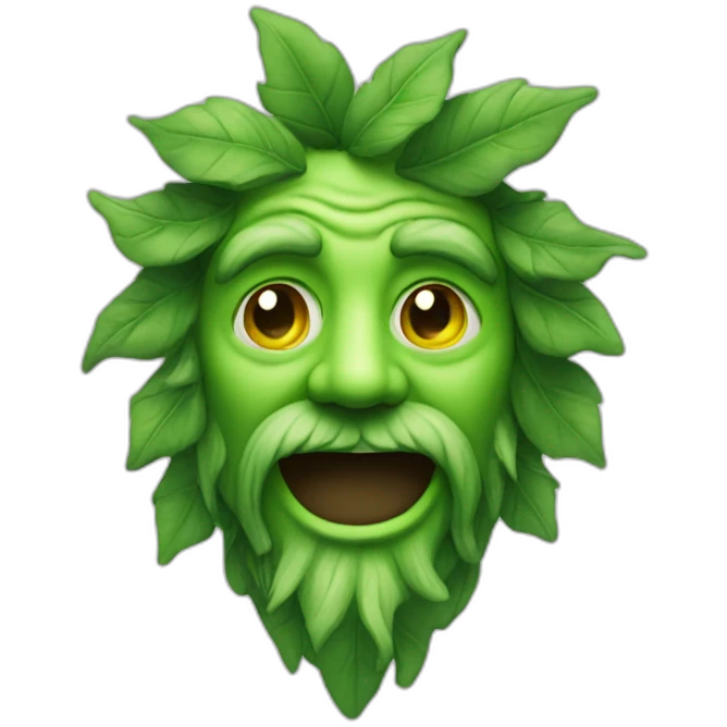 The Green Man emoji