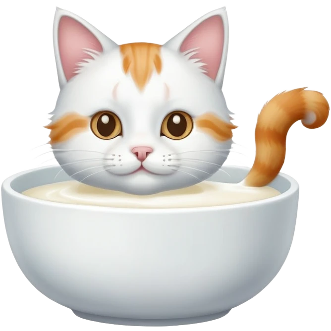 cat drinks milk emoji