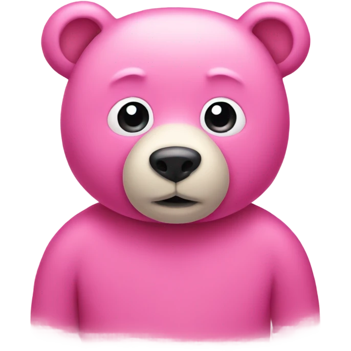 Pink bear emoji