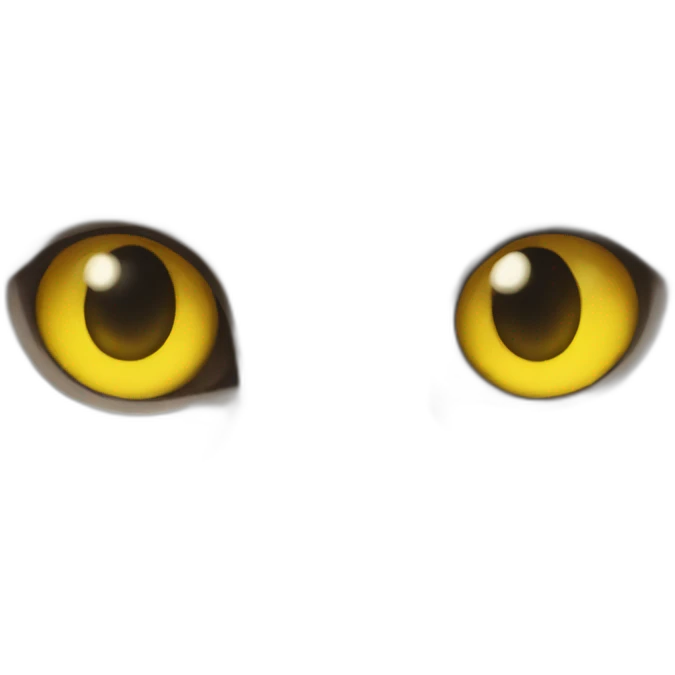 Mysterious Cat's Yellow Gaze emoji