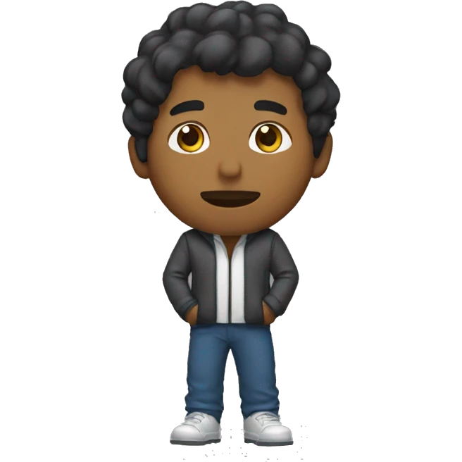 Persona soñando con el mundo emoji