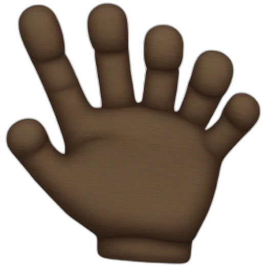 Portable right hand emoji