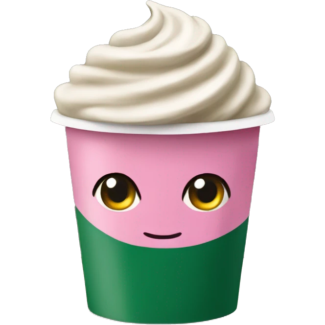 Starbucks, coffee pink emoji