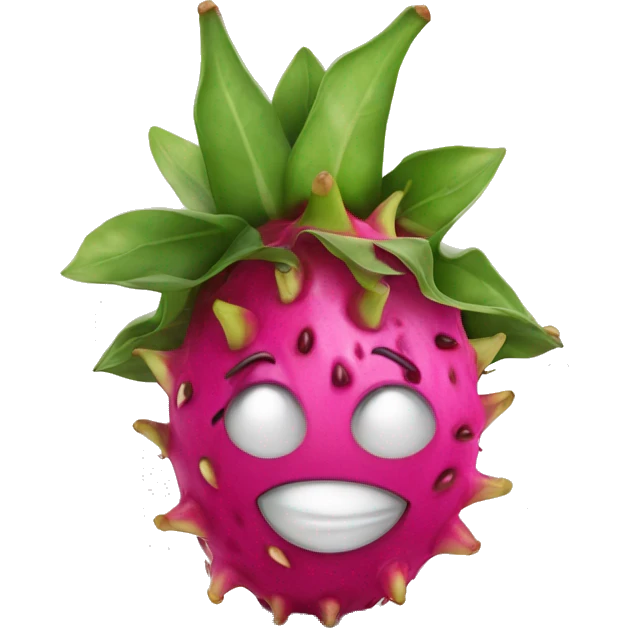 smiley dragonfruit wearing a master degree hat emoji