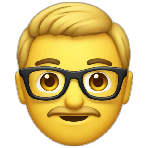Logo geek emoji