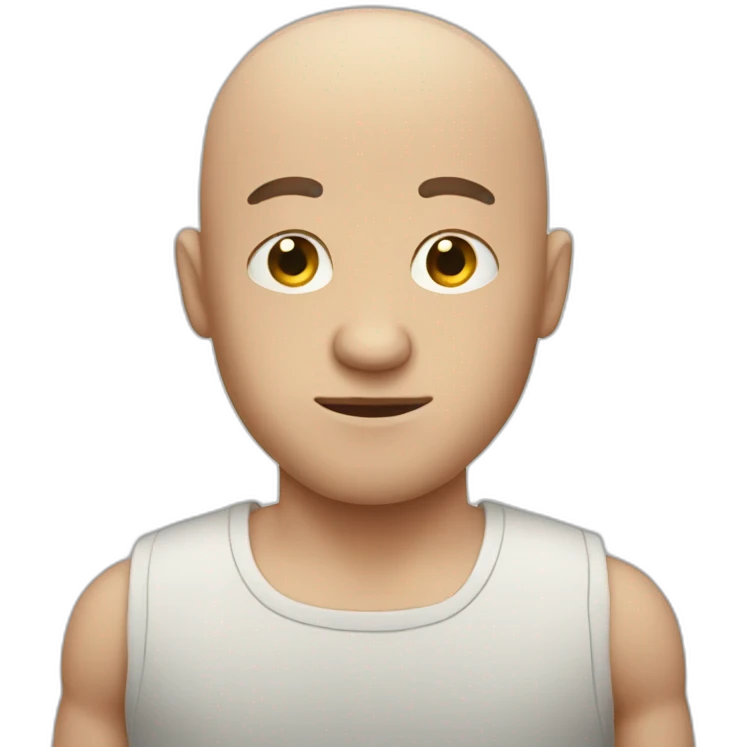 Bald guy with 8 arms emoji