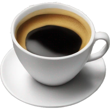cup of coffee standing on a folded newspaper emoji