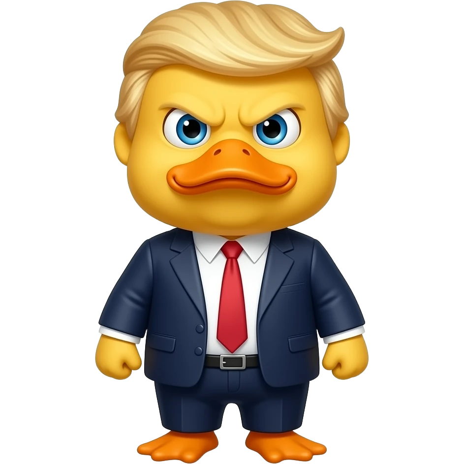 Ugly mad trump Duck body emoji