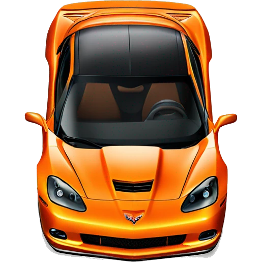 Orange 2007 corvette emoji