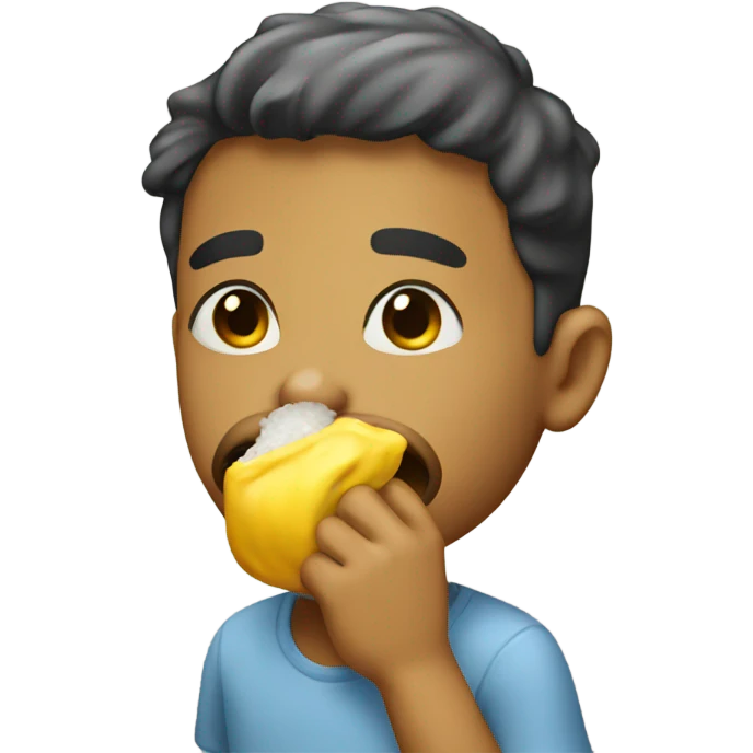 Person smelling  emoji