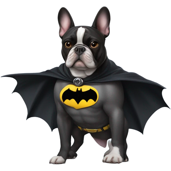 French bulldog as Batman emoji