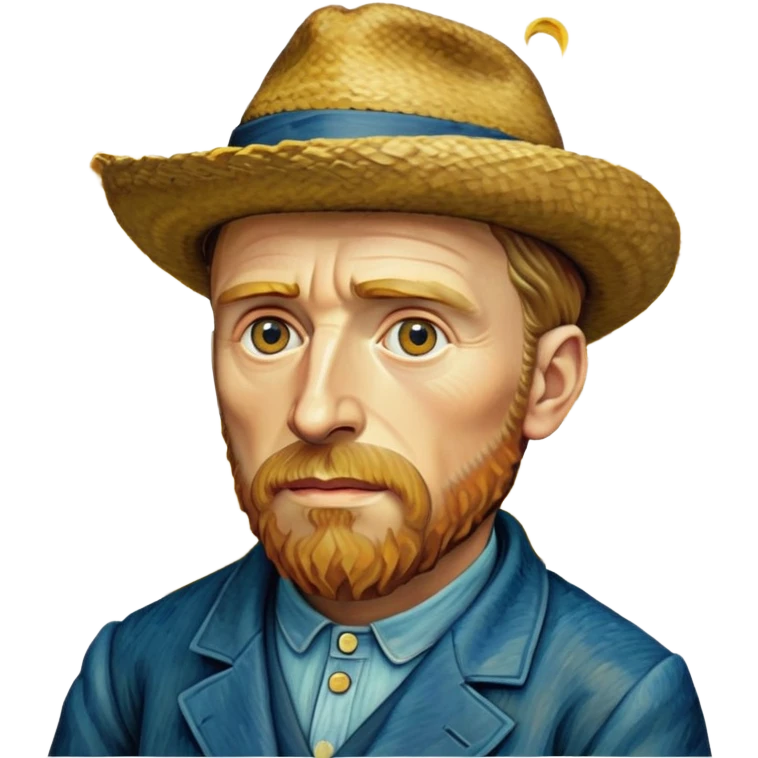 cinematic-realistic-vincent-van-gogh-pop-culture-emoji,-featuring-an-expressive-portrayal-inspired-by-the-legendary-painter-rendered-with-dynamic,-swirling-textures-and-artistic-lighting. emoji