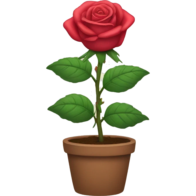 rose plant emoji