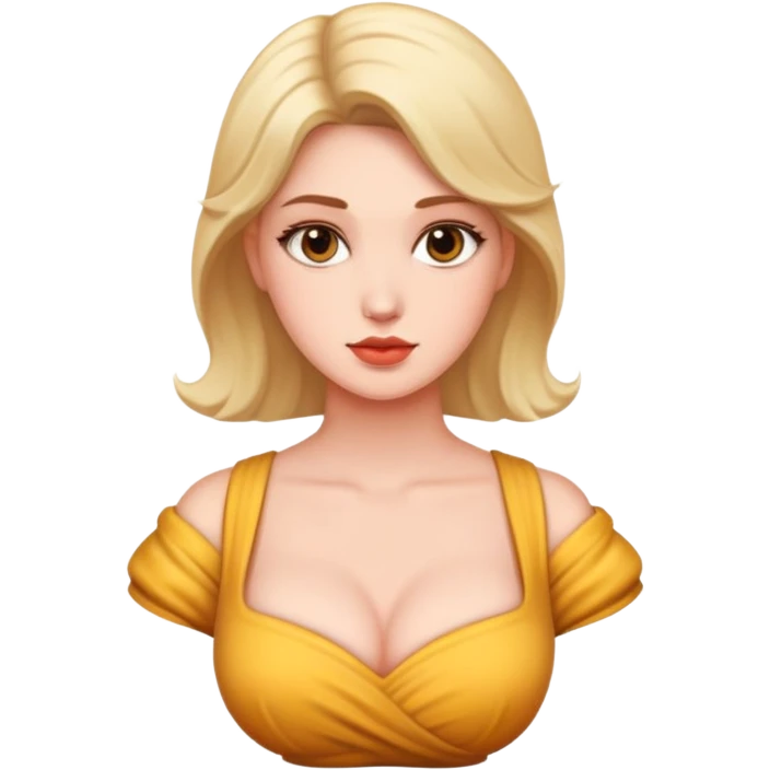 Девушка с большой грудью  emoji