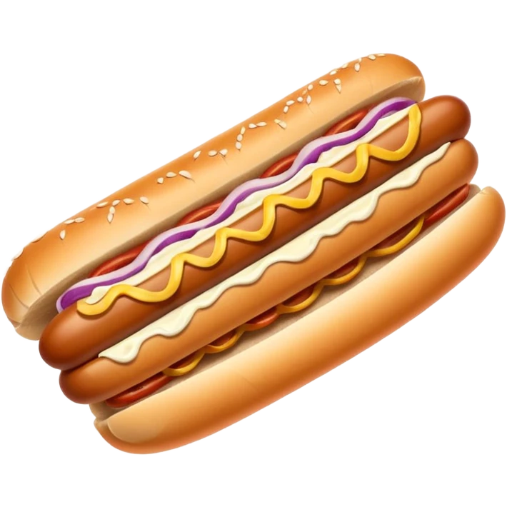 A Seattle style hotdog; a hot dog with cream cheese and grilled onions on it emoji