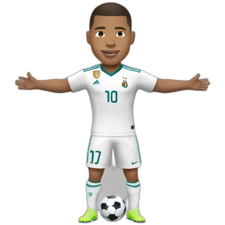 Mbappé embrasser Ronaldo emoji