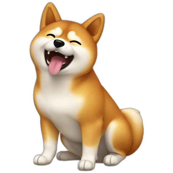 Shiba Inu farting emoji