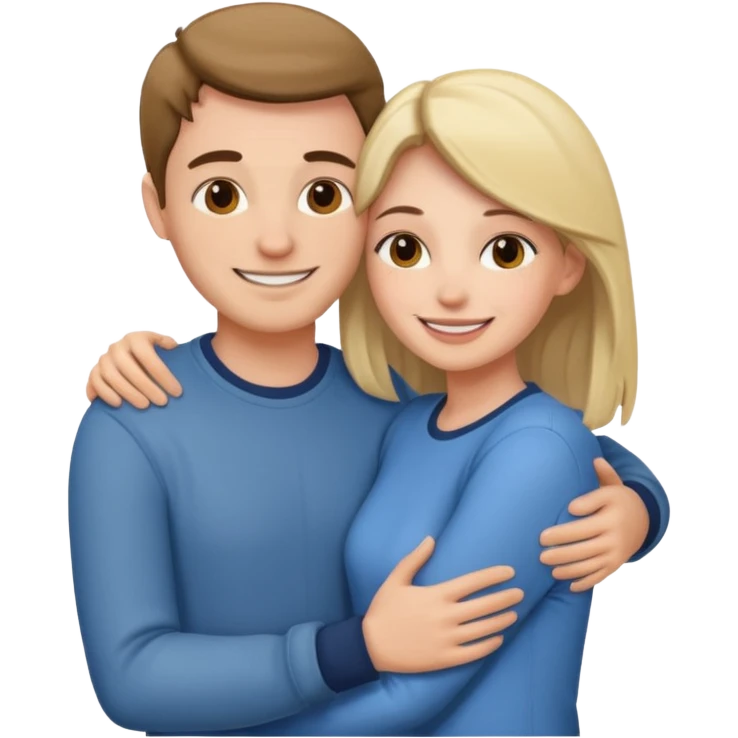 Couple hugs emoji