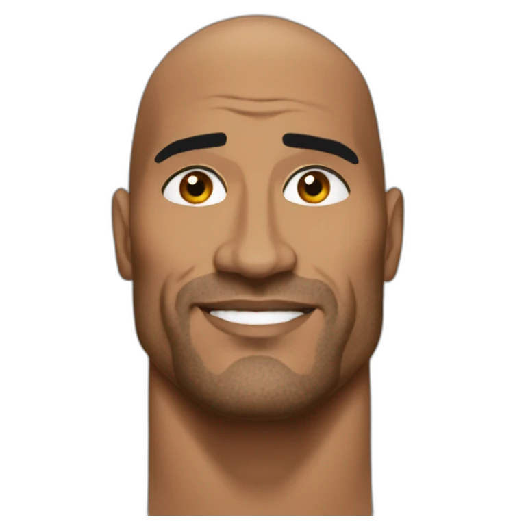 The rock sourcil emoji