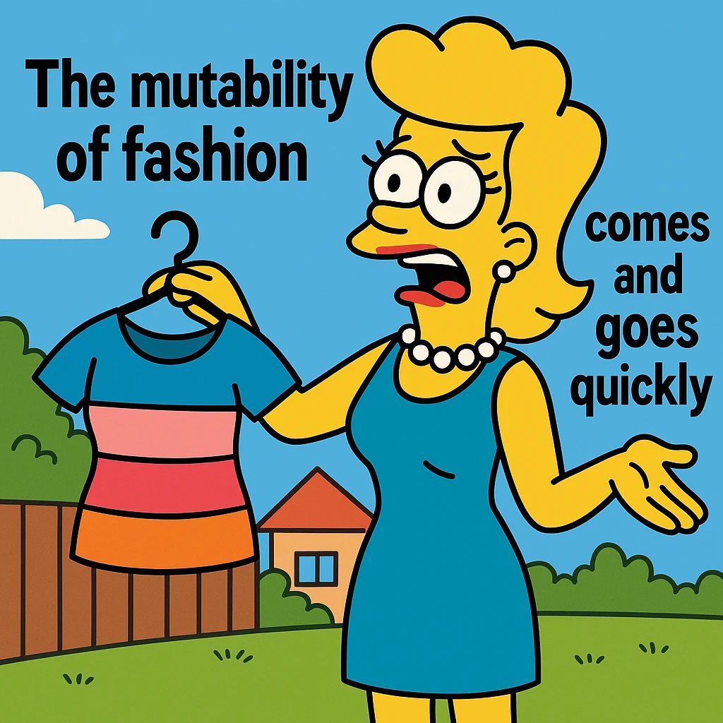 The mutability of fashion means trends come and go quickly. emoji