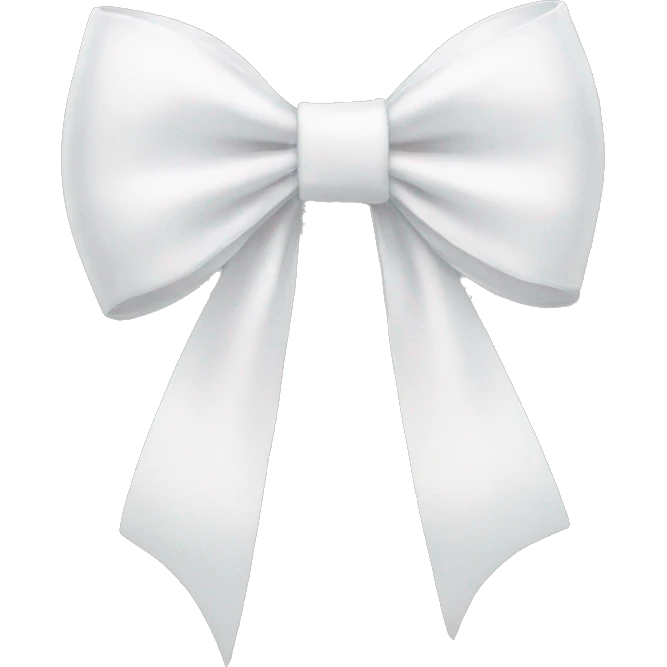 White bow emoji