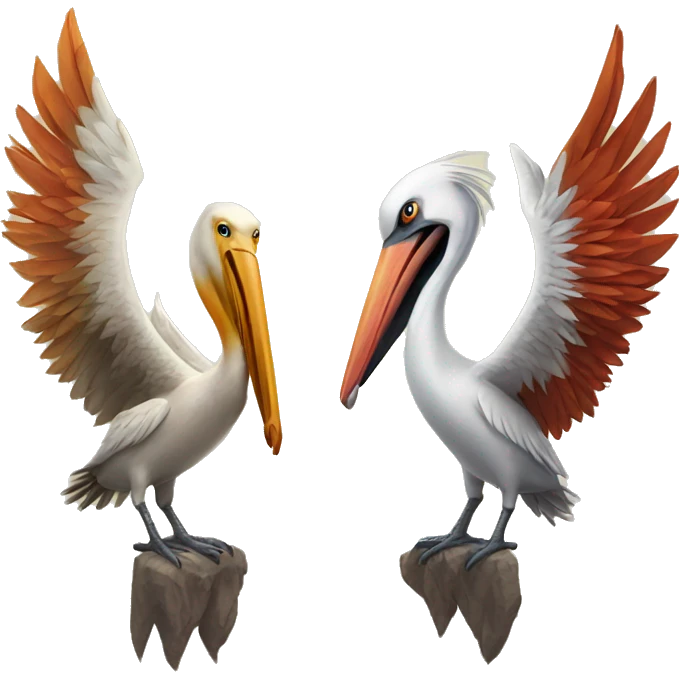 Pelican and Phoenix emoji