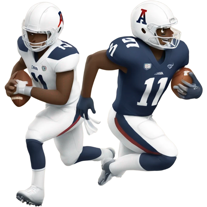 White Arizona football player wearing number 11 emoji