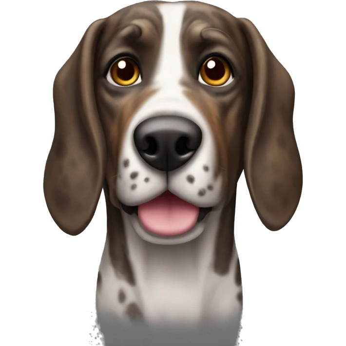 Brindle hound dog emoji