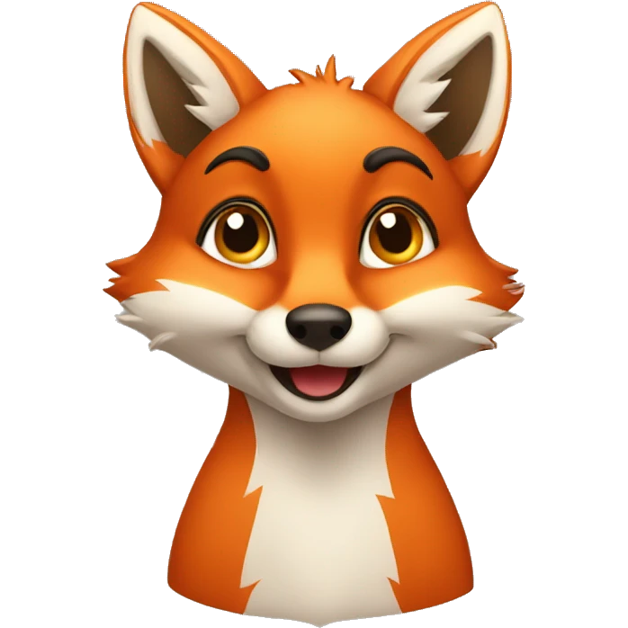 flirtatious fox emoji
