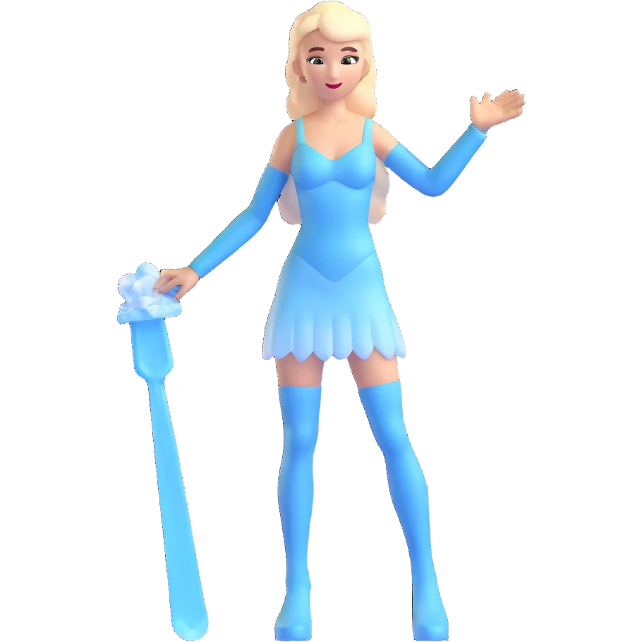 ice woman standing emoji