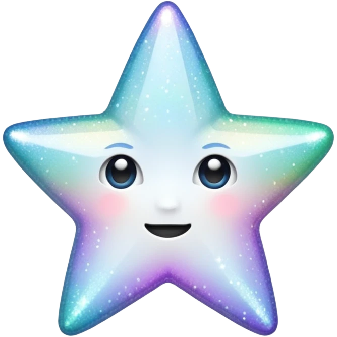 glitter white star emoji