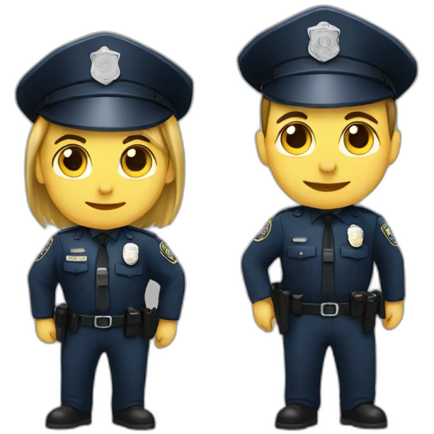 police and monher emoji