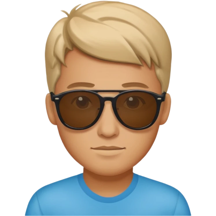 Harrison Cronin wearing sunglasses emoji