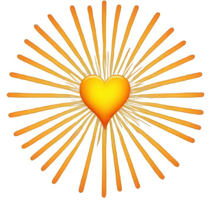￼heart with sunshine emoji