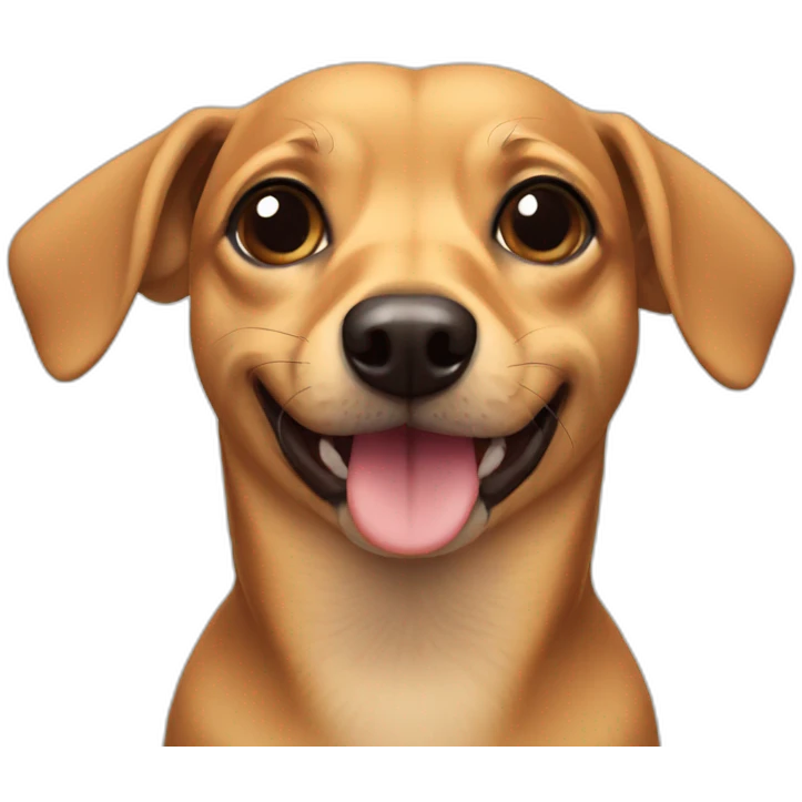 Chiweenie dog emoji