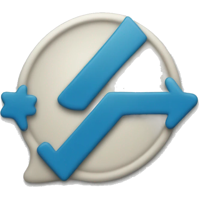 Blue tick verified sign emoji